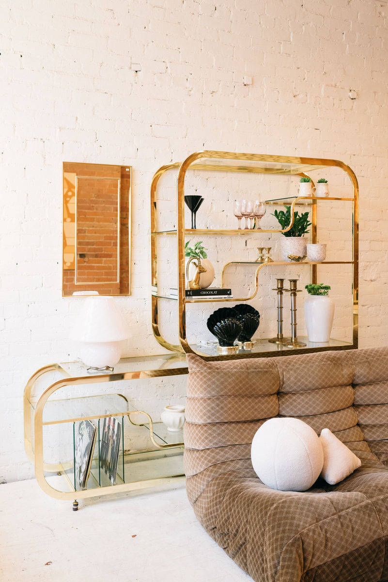 Milo Baughman Brass Shelving Unit – The Apartment TO