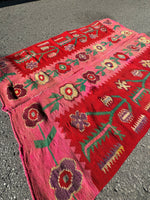 Stunning Vintage Stitched Floral Rug