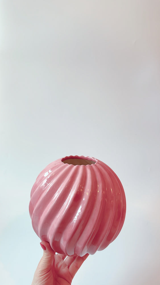 Vintage Ceramic Spiral Vase