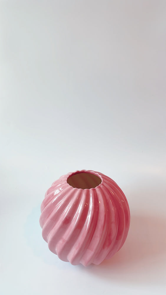 Vintage Ceramic Spiral Vase
